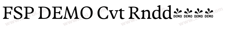 FSP DEMO Cvt Rndd字体转换 FSP DEMO Cvt Rndd字体转换